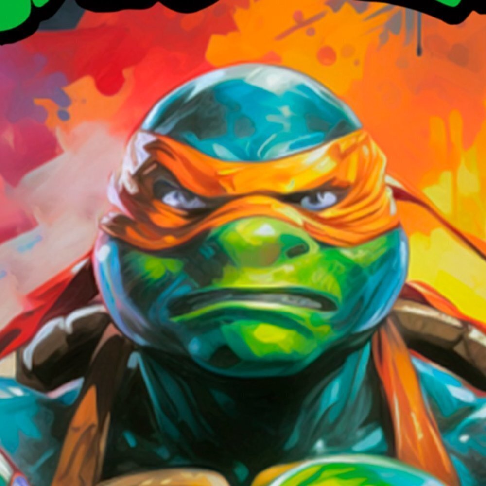 16x20 TMNT Teenage Mutant Ninja Turtles Wall Art‎ Watercolor Oil Painting Poster - Picture 6 of 7